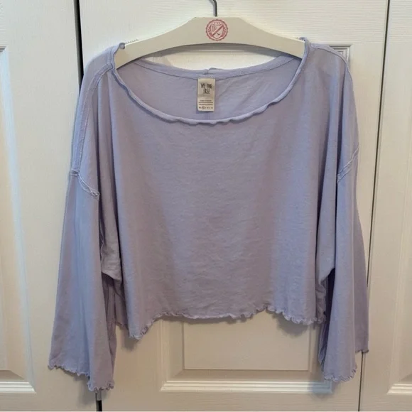 Free People We The Free Bird Gang Tee in Lilac - Picture 2 of 4